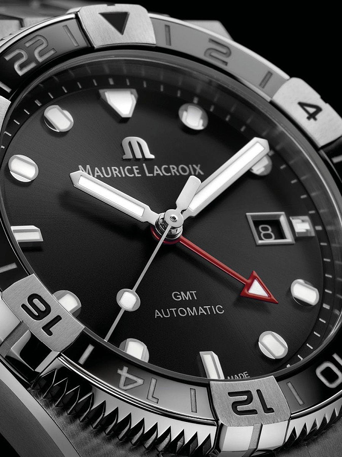 Часы Maurice Lacroix Aikon Venturer GMT AI6158-SS002-330-1 — металл сталь, Швейцария