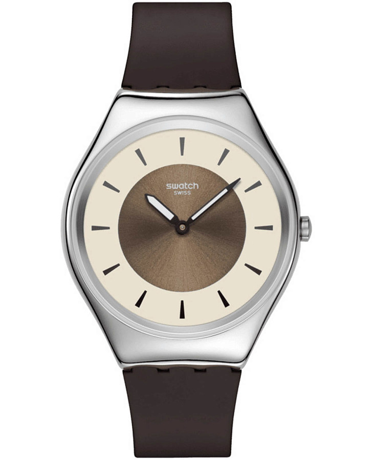 Часы Swatch Skin Irony SYXS158 — мужские, коричневый