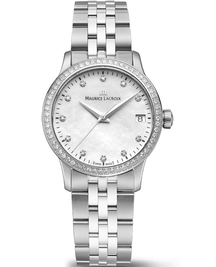 Часы Maurice Lacroix 1975 Quartz 33mm 751006-SD502-170-1 — женские, перламутровый