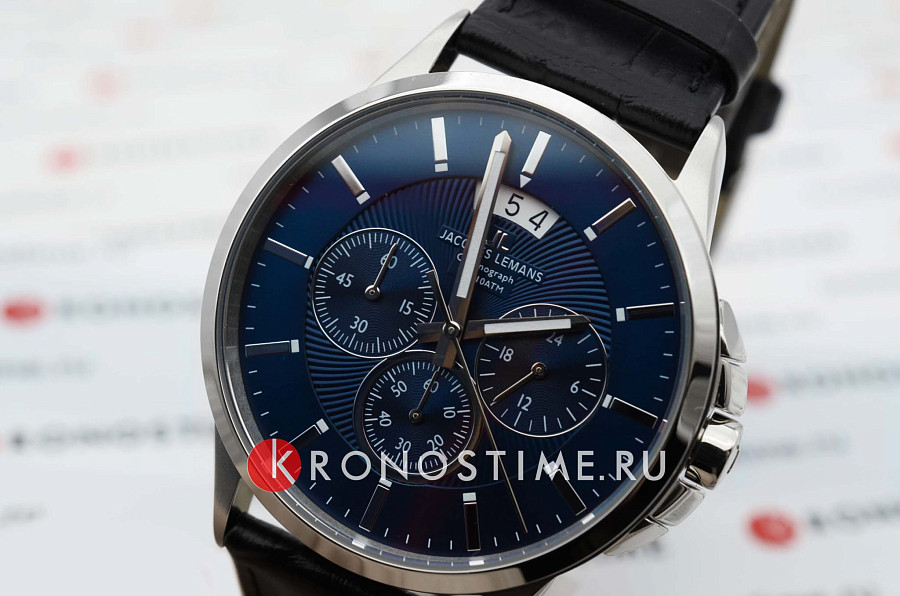 Часы Jacques Lemans Classic 1-1542G — кварцевые, металл сталь