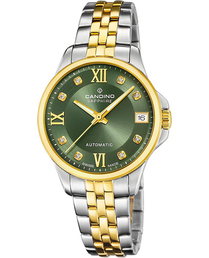 Часы Candino Automatic Ladies C4771/4 — женские, зеленый
