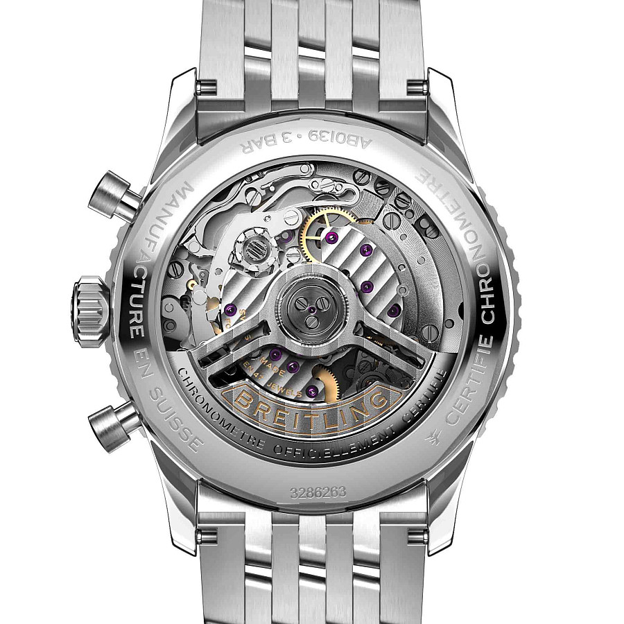 Часы Breitling Navitimer B01 Chronograph 41 AB0139211L1A1 — механические, металл сталь