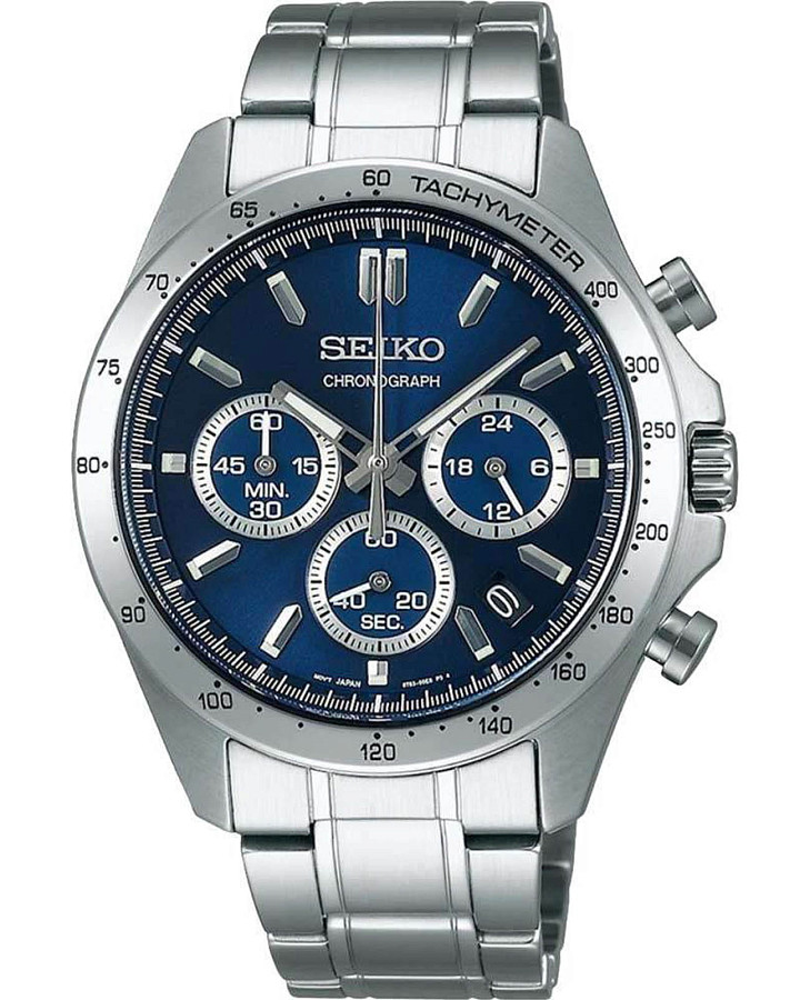 Часы Seiko Spirit Chronograph SBTR011 — мужские, синий