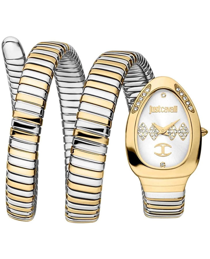Часы Just Cavalli Snake JC1L230M0065 — женские, серебристый
