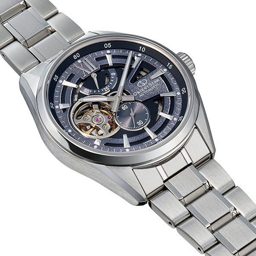 Часы Orient Star RE-AV0138V (RK-AV0138V) — фиолетовый, металл сталь