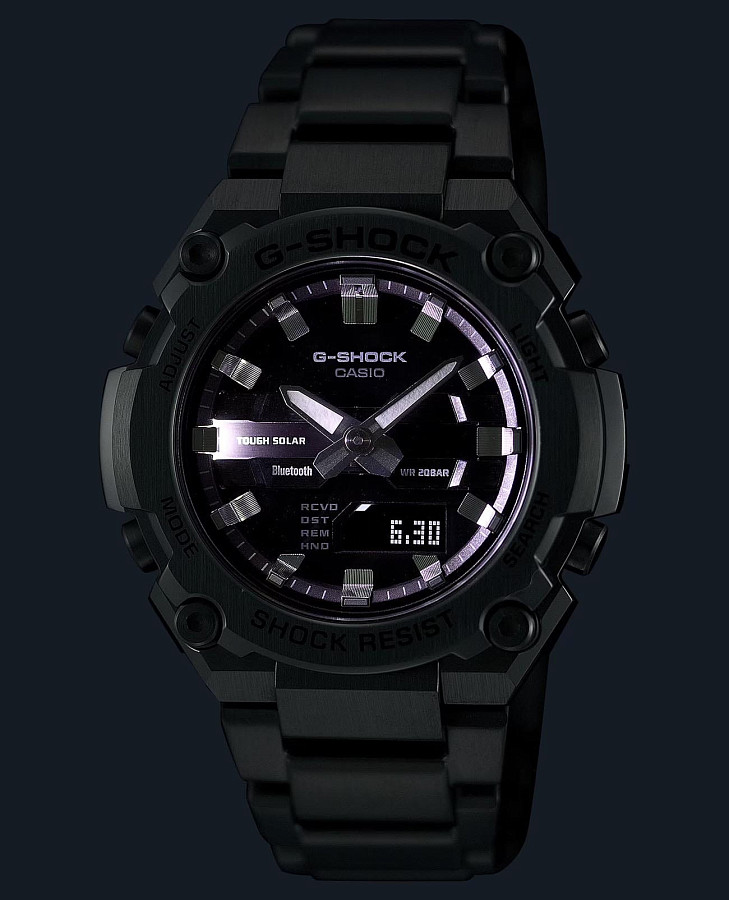 Часы Casio G-Shock GST-B600D-1ADR (GST-B600D-1A) — электронные, металл сталь