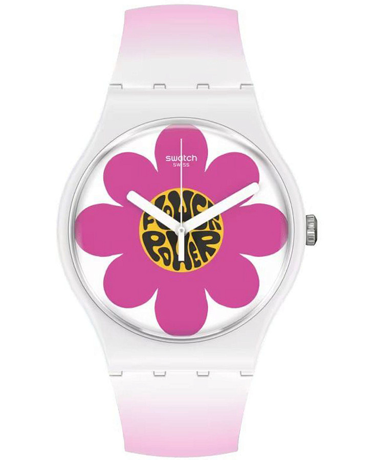 Часы Swatch New Gent Bioceramic Standard SO32M104 — женские, розовый
