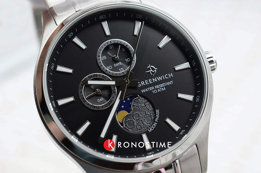 Часы Greenwich Moon Walker GW 058.10.31 — металл сталь, Англия
