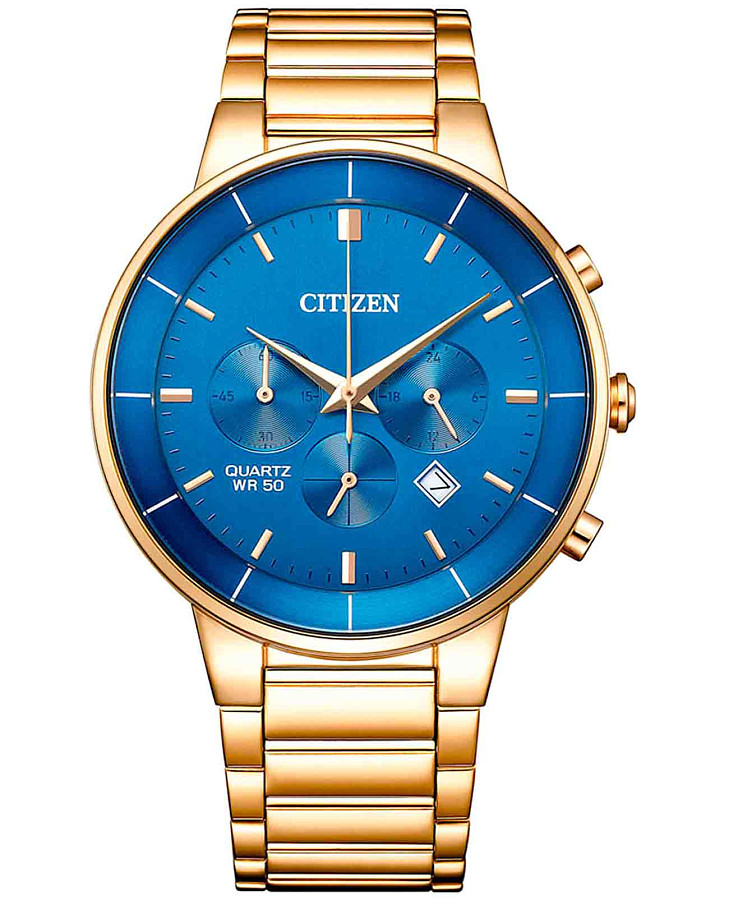 Часы Citizen Chronograph AN8223-54L — мужские, синий