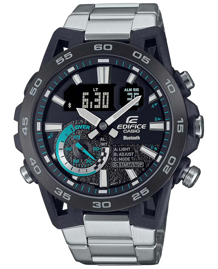 Часы Casio Edifice ECB-40DB-1ADF (ECB-40DB-1A) — мужские, серый