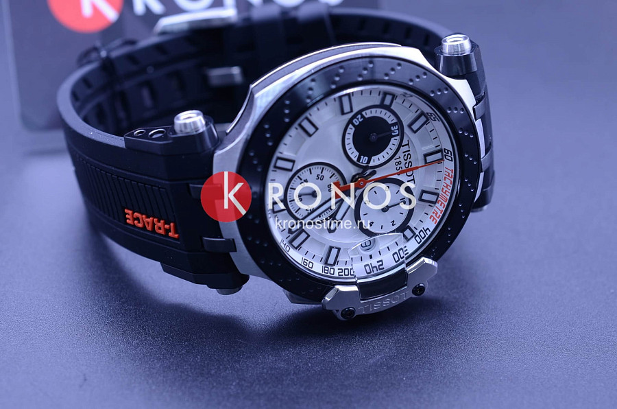 Часы Tissot T-Race Chronograph T115.417.27.011.00 — силикон, мужские