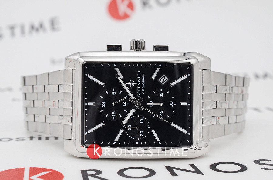 Часы Greenwich Galeon Chrono GW 553.10.11 — кварцевые, сталь металл