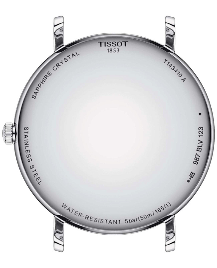 Часы Tissot Everytime T143.410.16.033.00 — белый, металл сталь