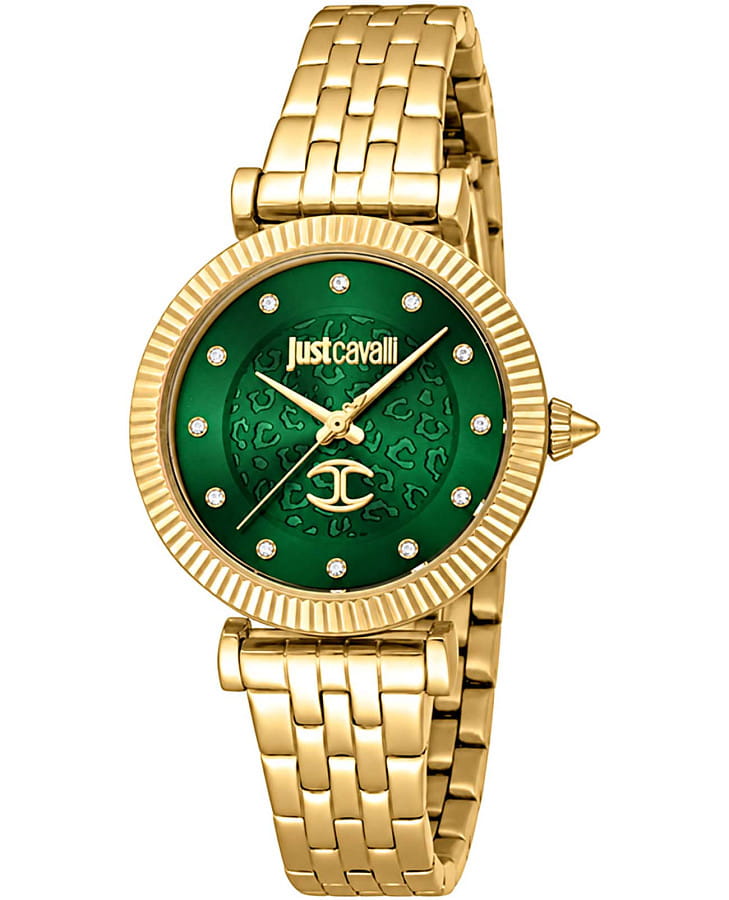Часы Just Cavalli Unleashed JC1L266M0035 — женские, зеленый