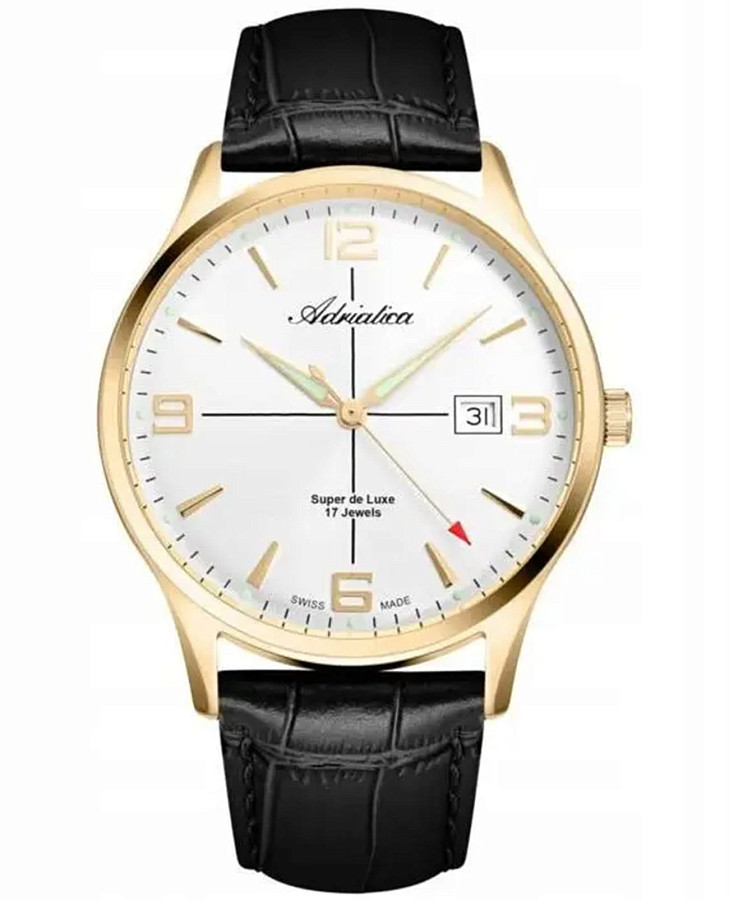 Часы Adriatica A8331.1253M — мужские, белый