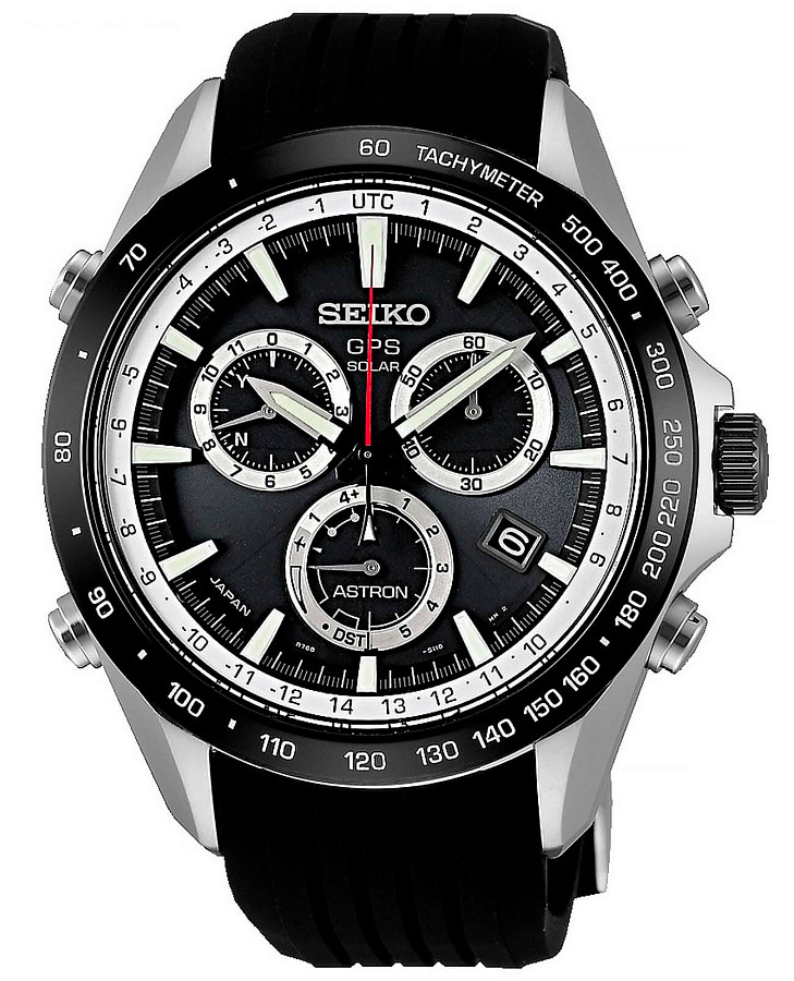 Часы Seiko Astron GPS Solar SSE015J1 — мужские, черный