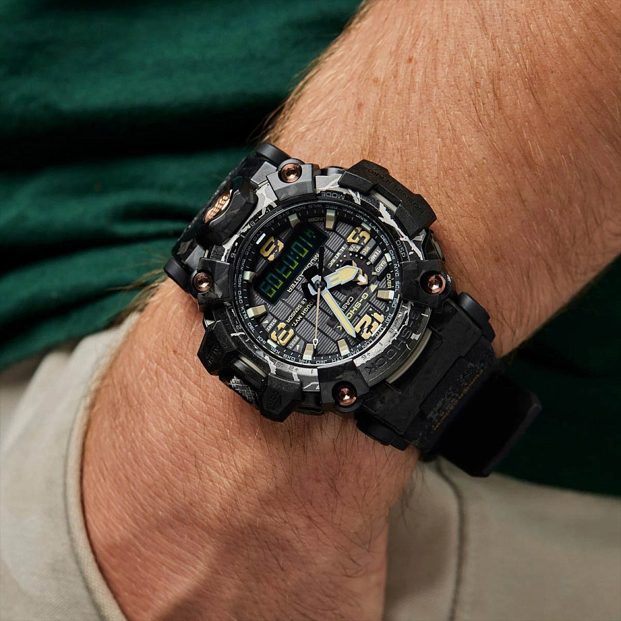 Часы Casio G-Shock GWG-2000CR-1ADR (GWG-2000CR-1A) — электронные, сталь карбон