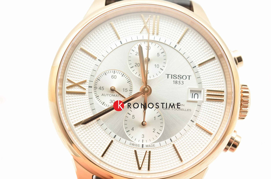 Часы Tissot Chemin des Tourelles Chronograph T099.427.36.038.00 — мужские, кожаный