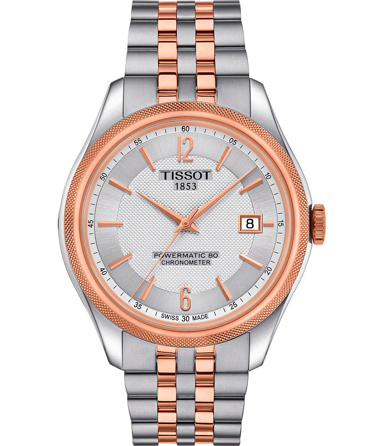 Часы Tissot Ballade Powermatic 80 COSC T108.408.22.037.01 — мужские, серебристый
