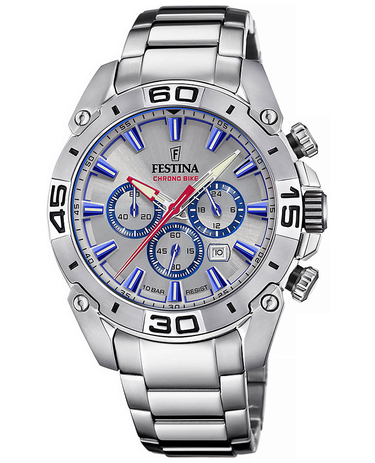 Часы Festina Chrono Bike F20543/1 — мужские, серебристый
