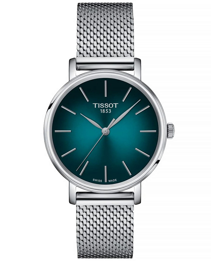 Часы Tissot Everytime Lady T143.210.11.091.00 — женские, бирюзовый