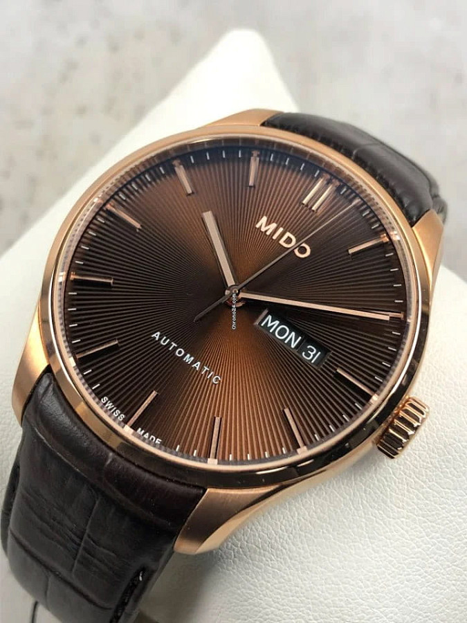 Часы Mido Belluna Sunray M024.630.36.291.00 — кожаный, мужские