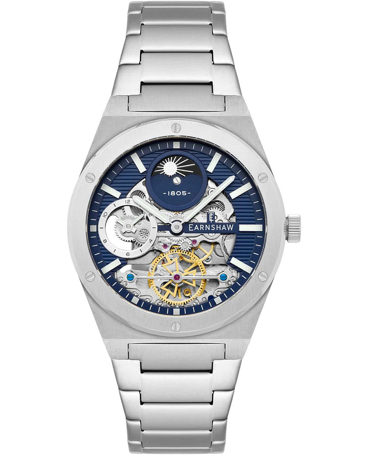 Часы Earnshaw Drake ES-8291-22 — мужские, синий