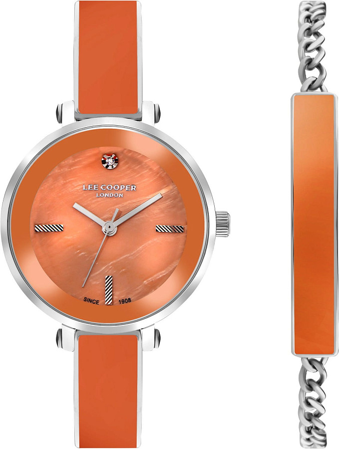 Часы Lee Cooper LC07813.380 — сталь + керамические вставки, женские