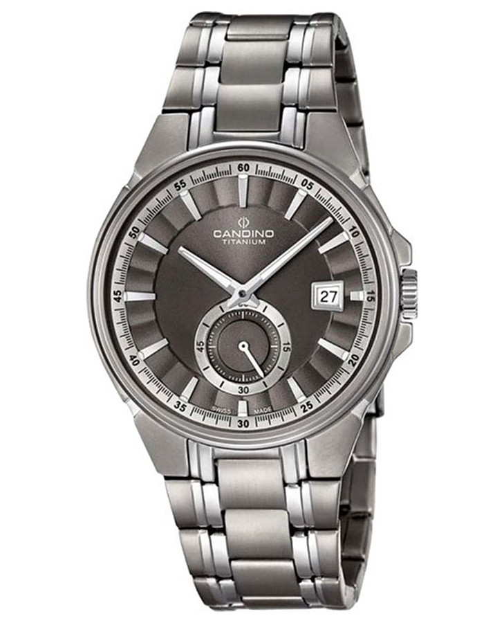 Часы Candino Titanium C4604/1 — мужские, серый