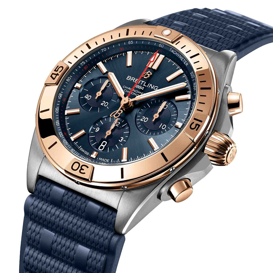 Часы Breitling Chronomat B01 42 mm UB0134101C1S1 — механические, сталь металл