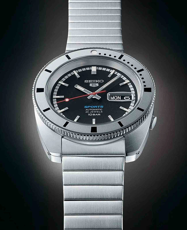 Часы Seiko 5 Sports SRPL05K1 — механические, сталь металл