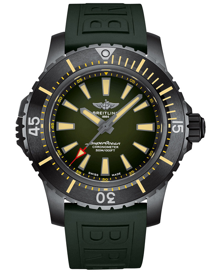 Часы Breitling Superocean Automatic 48 V17369241L1S2 — мужские, зеленый
