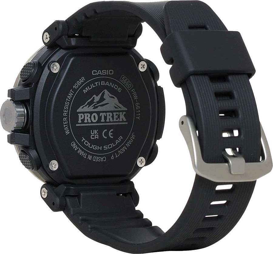 Часы Casio Pro Trek PRW-6611Y-1ER — мужские, пластик