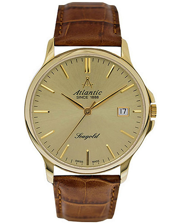 Часы Atlantic Seagold 95341.65.31 — мужские, шампань