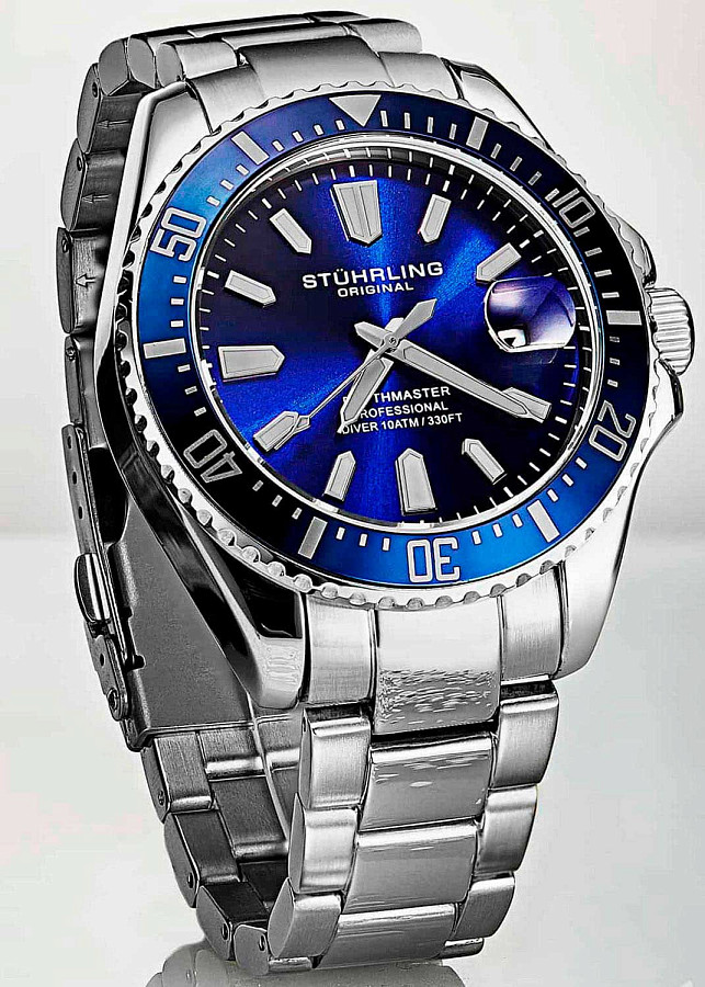 Часы Stuhrling Depthmaster 3950A.2 — США, кварцевые