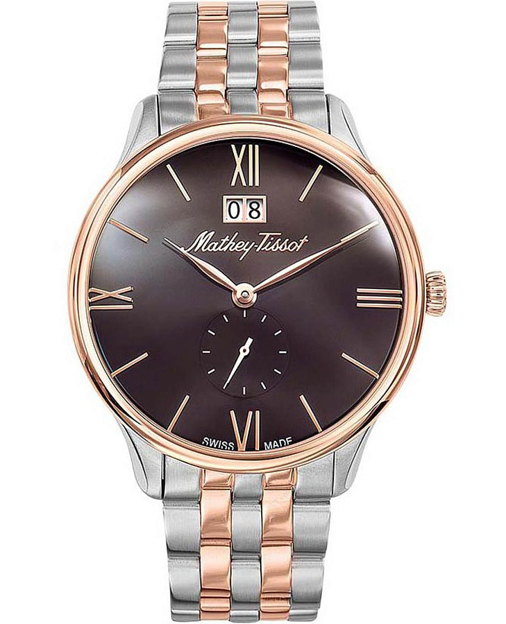 Часы Mathey-Tissot Edmond Metal H1886MRM — мужские, коричневый