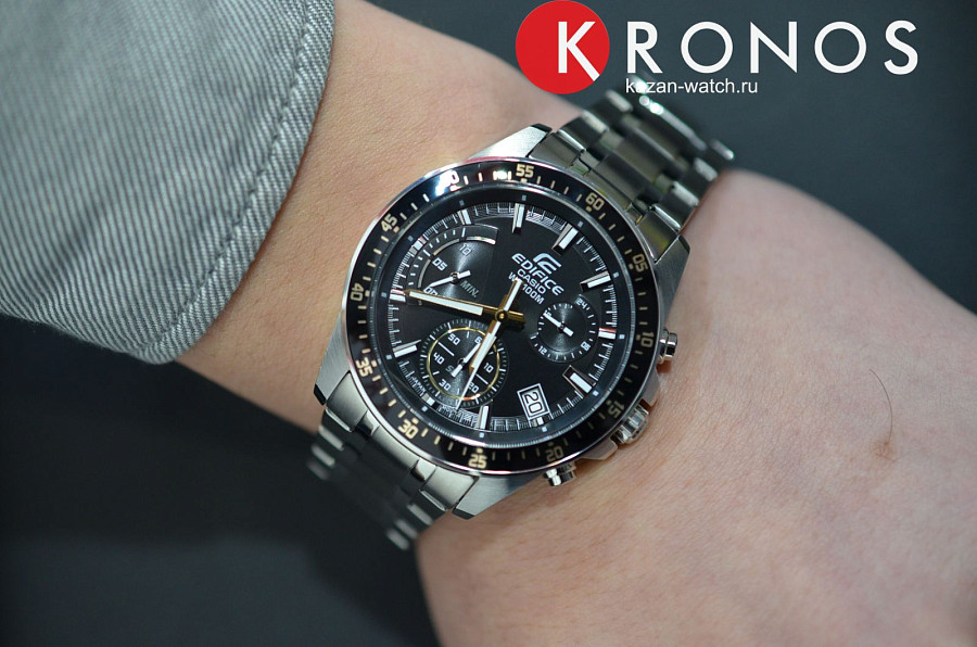 Часы Casio Edifice EFV-540D-1A9VUDF (EFV-540D-1A9) — мужские, нержавеющая сталь