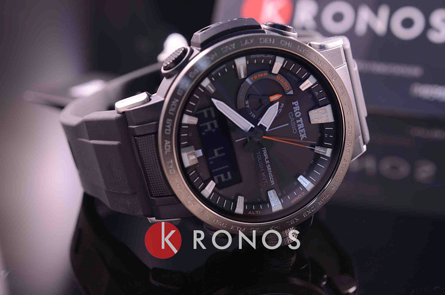 Часы Casio Pro Trek PRW-60Y-1A — кварцевые, пластик металл сталь