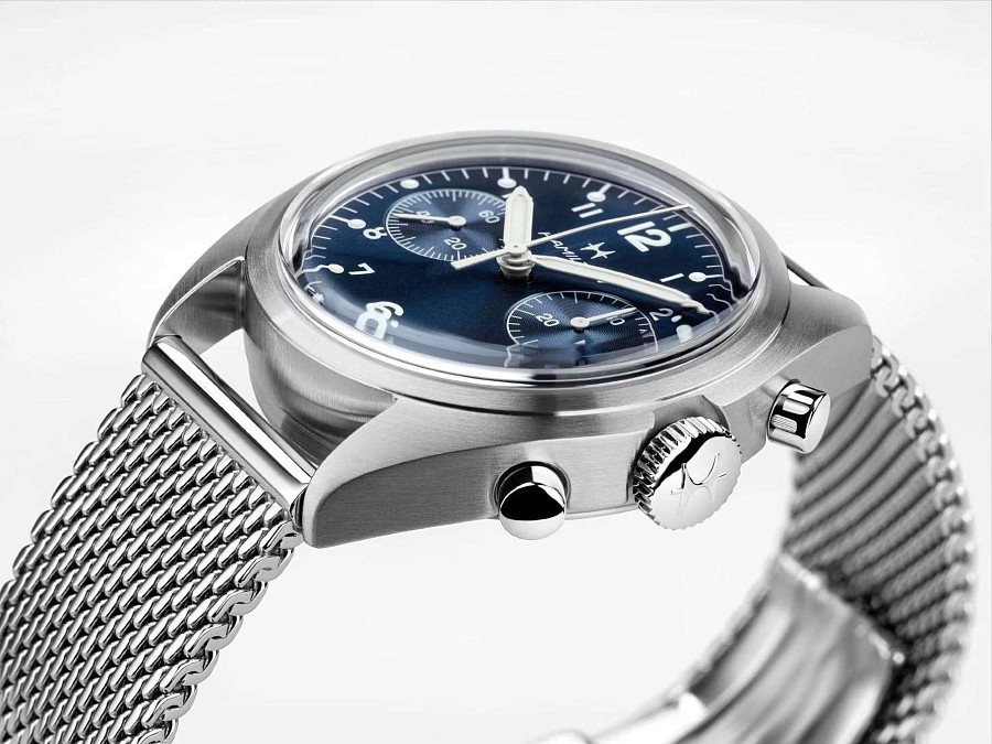 Часы Hamilton Khaki Aviation Pilot Pioneer Mechanical Chronograph 40mm H76409140 — нержавеющая сталь, мужские