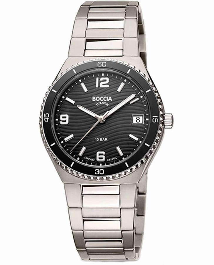 Часы Boccia Titanium Circle-Oval 3367-03 — женские, черный