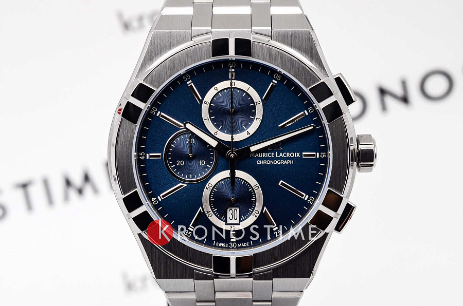 Часы Maurice Lacroix Aikon Quartz Chronograph AI1118-SS002-430-1 — артикул AI1118-SS002-430-1