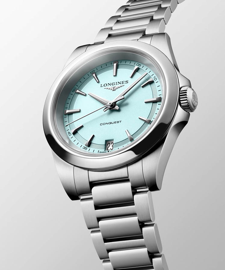 Часы Longines Conquest 34 mm L3.460.4.92.6 — нержавеющая сталь, женские