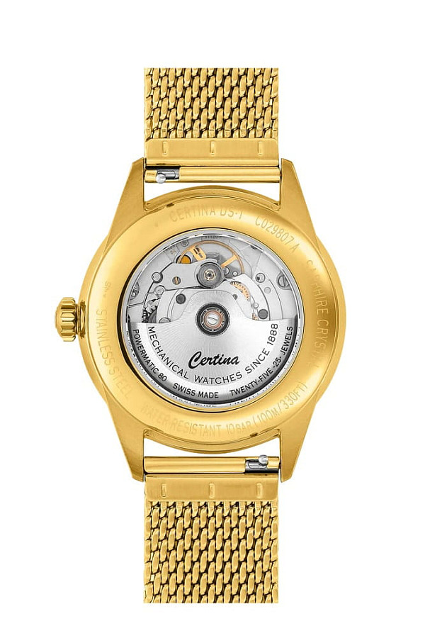 Часы Certina DS-1 C029.807.33.361.00 — мужские, нержавеющая сталь с pvd-покрытием