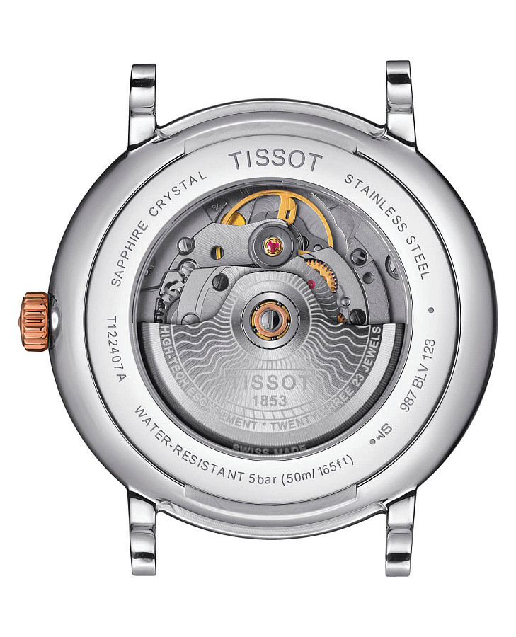 Часы Tissot Carson Premium Powermatic 80 T122.407.22.033.00 — металл сталь, Швейцария
