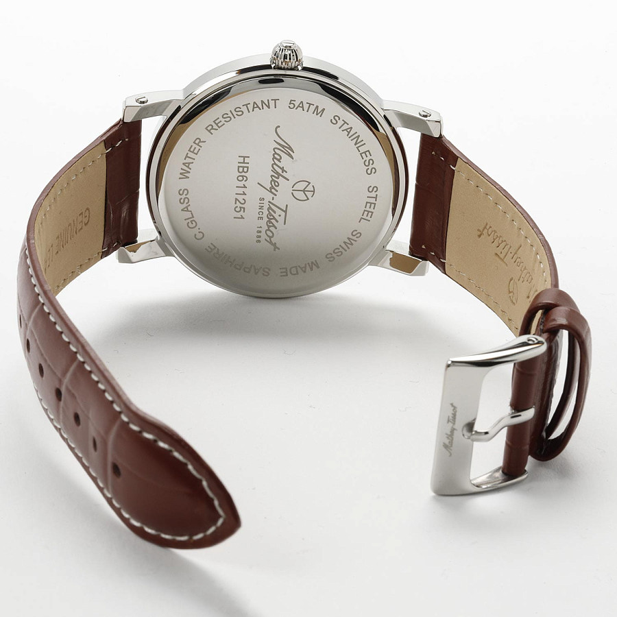 Часы Mathey-Tissot City Leather HB611251AM — мужские, кожаный