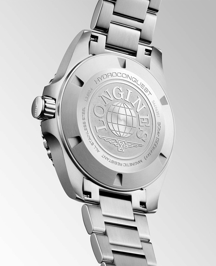 Часы Longines Hydroconquest GMT L3.890.4.96.6 — сталь металл, Швейцария