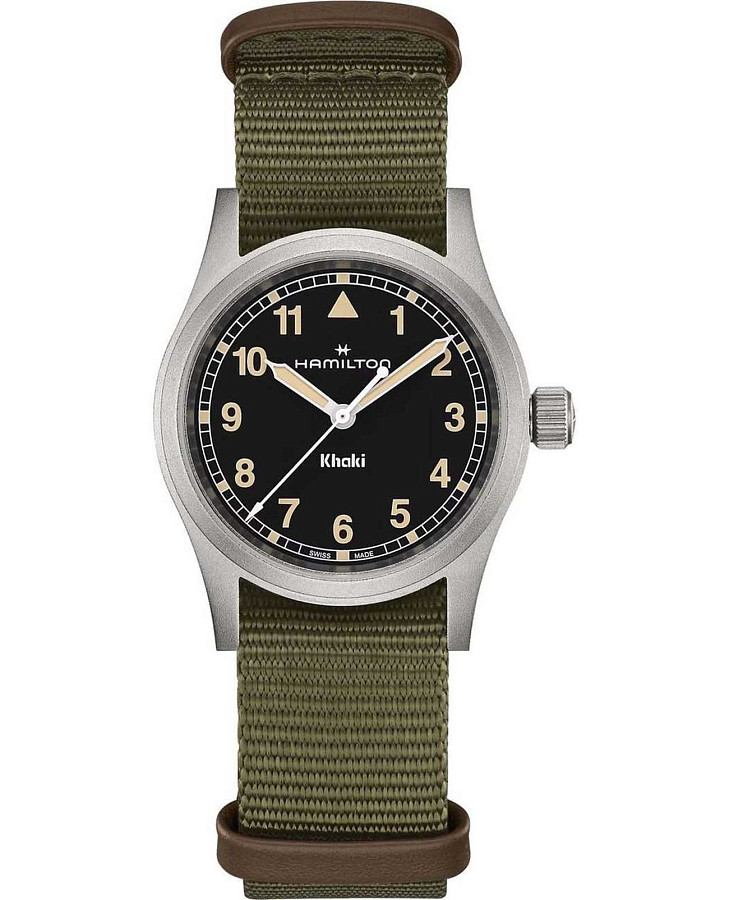 Часы Hamilton Khaki Field Quartz 33mm H69301930 — мужские, черный