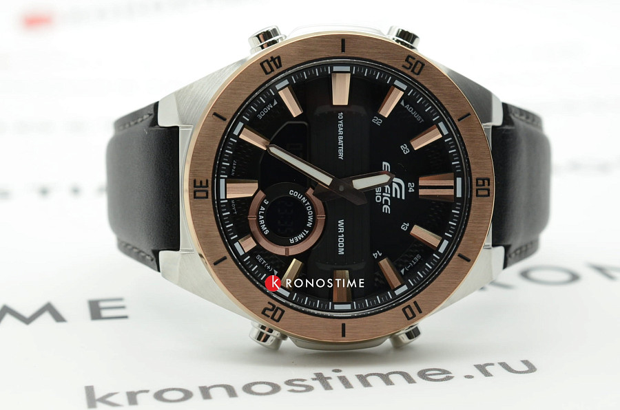Часы Casio Edifice ERA-110GL-1A — кожаный, мужские
