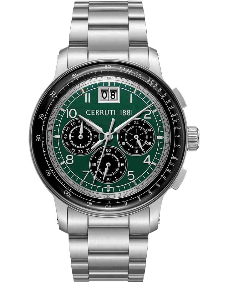 Часы Cerruti 1881 Petroio CIWGI0084606 — мужские, зеленый