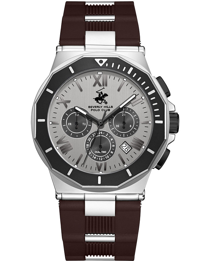 Часы Beverly Hills Polo Club BP3887X.361 — мужские, серый
